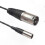 Cable de audio de 3 pines macho a mini XLR macho compatible con conexiones de micrófono. 3