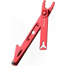 Verschleißprüfwerkzeug aus Aluminiumlegierung, kompatibel mit der Fahrradwartung, kompatibel mit den meisten Ketten (1 Stück)