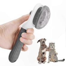 2-Pack Pet Grooming Brushes compatible with Cats & Dogs, Removes Loose Undercoat & Tangles, Suitable compatible with Short & Long Hair Breeds