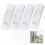 White Self-Adhesive Sliding Door Handle Pieces compatible with Easy Installation 1