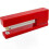Grapadora de escritorio roja moderna compatible con papel. 1