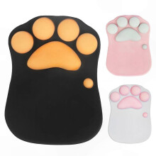 Ergonomic Mouse Pad with Wrist Rest, Portable Comcompatible witht Pad compatible with Home and Office Use (Black)