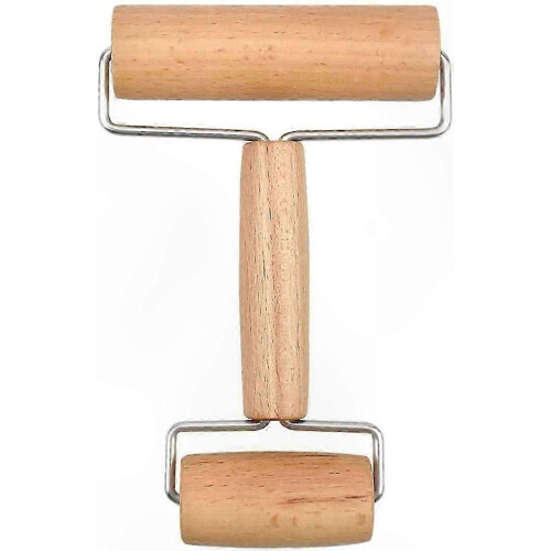 Wooden Pizza Roller and Rolling Pin compatible with Baking