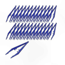 50 Pack Craft Tweezers compatible with Kids, Durable Plastic compatible withceps compatible with Home and School Projects