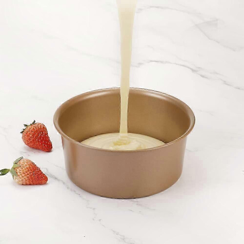 8" Round Nonstick Cake Pan with Removable Bottom, Quick Release Coating compatible with Baking & Cooking