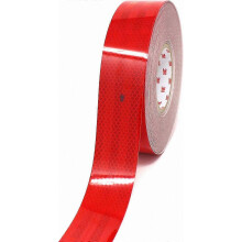Reflektierendes Klebeband, geeignet für Fahrzeugkonturmarkierungen – 50 mm breit, 1 m lang, roter Streifen
