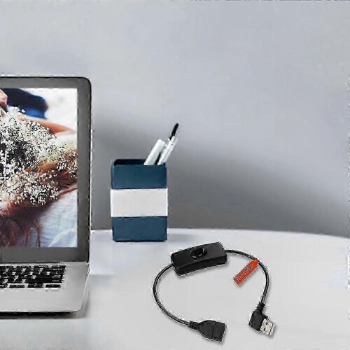 USB Fan Power Cable with ON/OFF Switch, 30cm Durable Extension Adapter compatible with USB Lamp 1