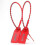 Fire Extinguisher Security Seals 100Pcs Red 250mm Tamper Proof Zip Ties with Self Locking Feature 1