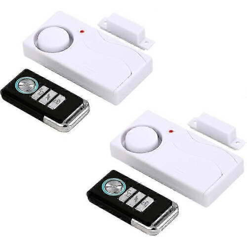 Home Security Alarm 2 Pack Wireless compatible with Doors Windows Sliding Gate Pool Kids Safety