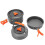 Pot with Tableware Combination AntiSlip Non Stick Coating Easy to Clean Camping Cookware Set 4