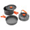 Pot with Tableware Combination AntiSlip Non Stick Coating Easy to Clean Camping Cookware Set 5