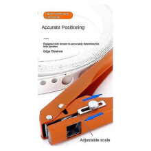 Edge Banding Punching Pliers Set with 15MM Countersink Drill Bit and Screw Hole Hat