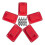 Red Tool Organizer Mount 5 Pack compatible with Milwaukee M18 Tools Plastic Material 1