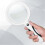 Illuminated 5X Magnifier with Adjustable Brightness and Comcompatible witht Grip compatible with Reading 2