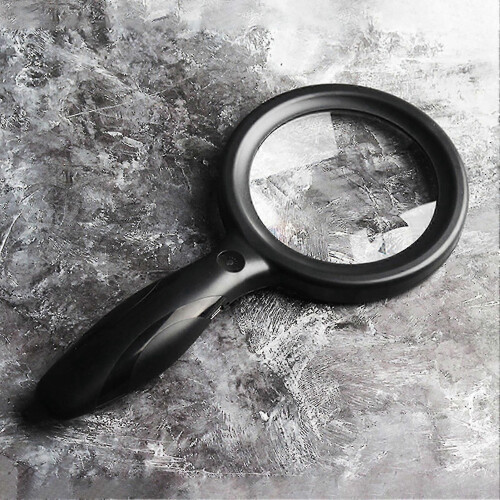 Illuminated 5X Magnifier with Adjustable Brightness and Comcompatible witht Grip compatible with Reading 2