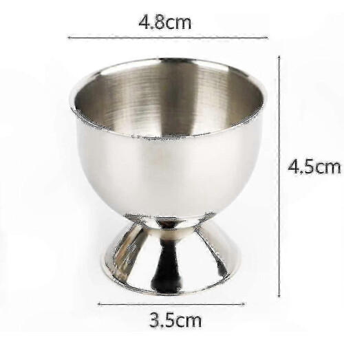 4-Pack Stainless Steel Egg Cups compatible with Duck and Chicken Eggs 1
