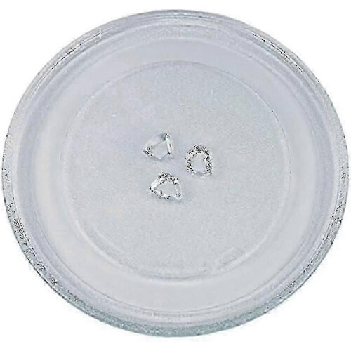25cm Round Microwave Glass Turntable with 3 Roller Stands Replacement Part