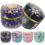Assorted Color Tinplate Jars 6 Pack Airtight Tea Candy Storage Containers 1