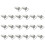 20pcs 20mm Staples Pacifier Clip with Strap Hooks Suspenders 2