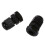 30 Pcs PG7 Waterproof Connector Gland Black compatible with 4-7mm Diameter Cable 4