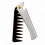 1PC Stainless Steel Foldable Pocket Comb compatible with Men's 1