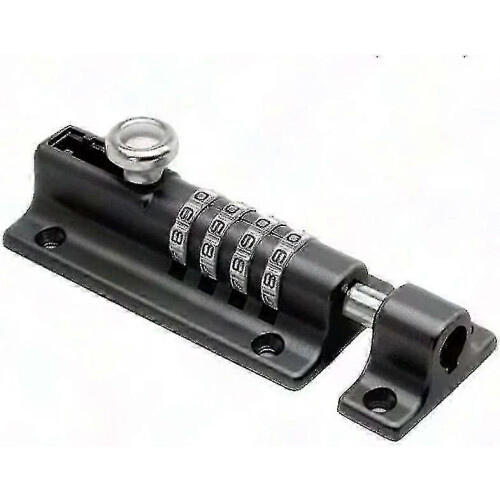4 Digit Combination Bolt Lock compatible with Indoor Outdoor