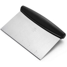 Stainless Steel Multi-Purpose Scraper & Chopper, Dough Cutter for Pizza, Bread and Cookie Dough, Multi-Purpose Vegetable Chopper, Dishwasher-Safe Kit