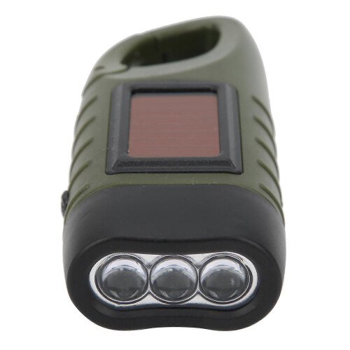 Multifunction Solar Hand Crank Flashlight Emergency LED Portable Torch compatible with Climbing Camping 1