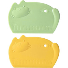 Silicone Dough Scraper with Scale Cartoon Food Grade Baking Scrapers Dough Cutters Food Scrappers for Bread Dough Baking Cake Fondant Icing Silicone B