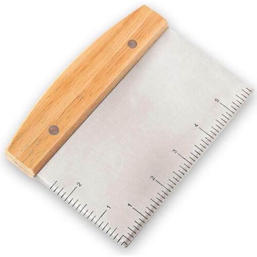 Stainless Steel Metal Griddle Scraper Chopper for Bread And Pizza Dough