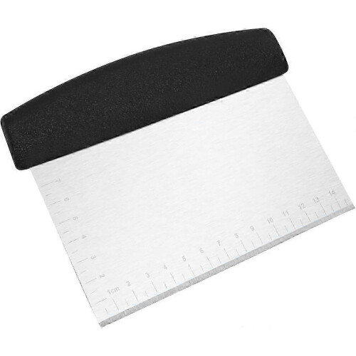 Machine scraping kitchen, dough scraper, bench scraper for bread, can be used for cooking and cooking, multi -purpose kitchen appliances, small, black