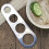 Kitchen Pasta Tool with 4 Holes, Rust-Resistant Stainless Steel Spaghetti Measurer 3