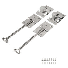 2 stuks RV-deursloten van 304 roestvrij staal, multifunctionele T-vormige deursluiting, compatibel met vrachtaanhangers en vrachtwagens.