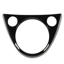 Gear Shifter Panel Frame Trim Cover Paste Installation Gear Box Shift Panel Frame Cover Sticker compatible with 500 Abarth Glossy Black