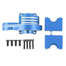 Metal Main Gear Cover compatible with TRAXXAS SLASH 4 Wheel Drive 1/8 Scale RC Car Blue Protective Part