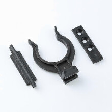 Bevestigingsclips voor plinten, 10 stuks, witte kunststof houders, geschikt voor wandpanelen van 20 mm.