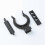 Skirting Board Fixing Clips 10 Pack White Plastic Holders compatible with Wall Panels 20mm 1