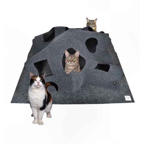 Pet Activity Mat compatible with Cats Scratching and Play Interactive Design compatible with Feline Fun and Exercise
