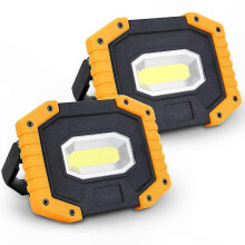 Linterna de trabajo LED multifunción compatible con acampada, senderismo y actividades al aire libre.