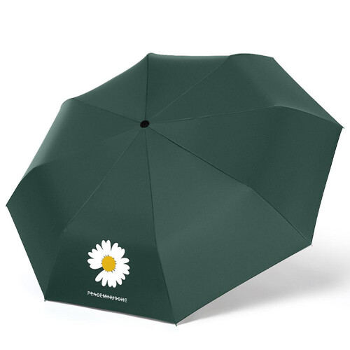 8 Bone Automatic Folding Umbrella Flower Printed Windproof Umbrella 1