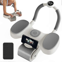 Rodillo abdominal de doble rueda compatible con entrenamiento de fuerza central con función de rebote automático.
