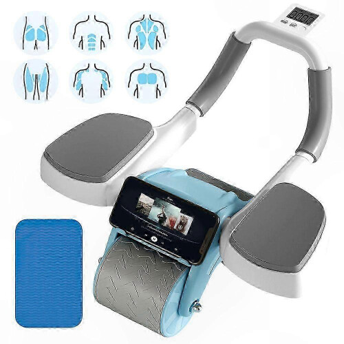Core Fitness Ab Roller with Automatic Rebound compatible with Effective Workout Equipment