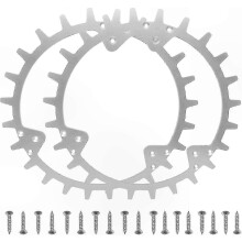 Robotmaaier-spikes van roestvrij staal met verbeterde tractie, compatibel met meerdere modellen.