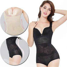 Afslankende bodysuit, compatibel met corrigerend ondergoed voor vrouwen, shapewear met stevige ondersteuning.