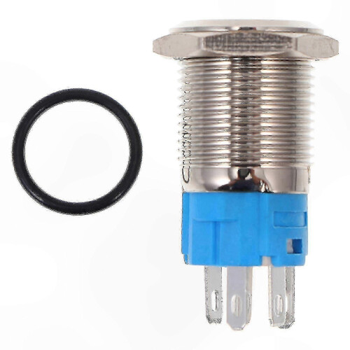 16mm Metal Push Button Switch Self-Locking Momentary Circuit Control