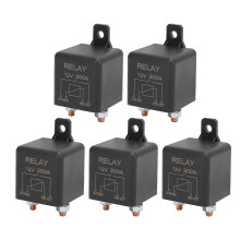 12V Split Charge Relay Heavy Duty 200A 4 Terminal Car Starter On Off Relay compatible with 12VDC Car Circuit System