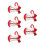 5 PCS Fishbone Deck Anchor Pegs Tent Awning Spring Hook Adjustable Wind Rope Fixing Buckle Deck Hook 2