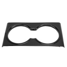 Rear Console Armrest Cup Holder Cover Wear Resistant Water Cup Holder Frame Trim compatible with Refresh Highland 2024 Glossy Black