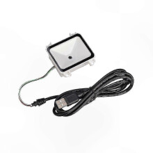 Lecteur de codes-barres 2D avec interface USB et RS232 TTL, compatible avec les solutions de bornes interactives et d'installation fixe.