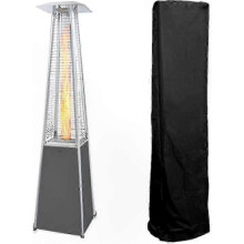 Durable Glass Tube Heater Cover - Weatherproof Square Patio Heater Protector compatible with Outdoor Use with Triangle and Pyramid Designs